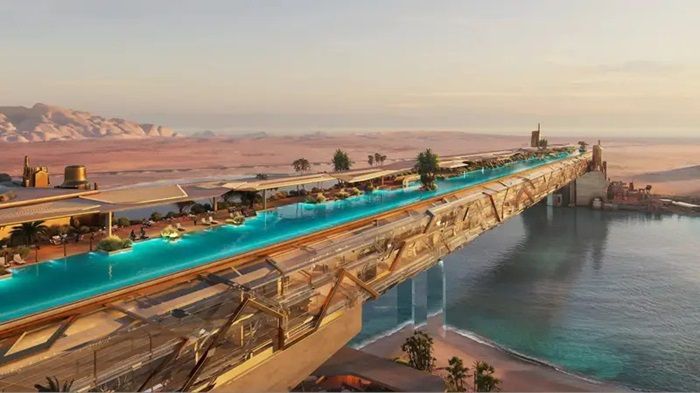 Kerajaan Arab Saudi Bangun Kolam Renang Infinty Futuristik Paling Mewah di Dunia