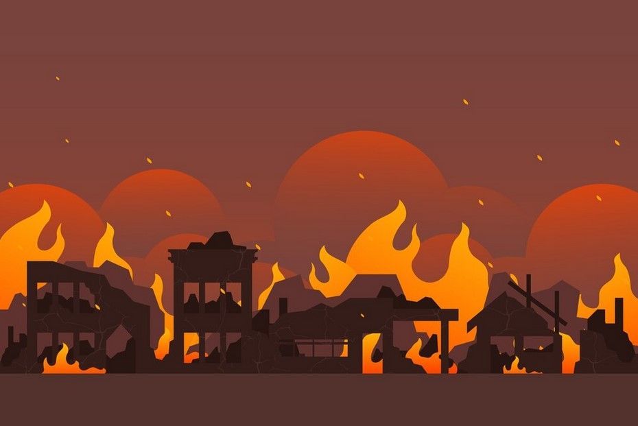 Kebakaran Rumah Tinggal dan Lapak di Pejagalan Jakut, Asap Melambung Tinggi