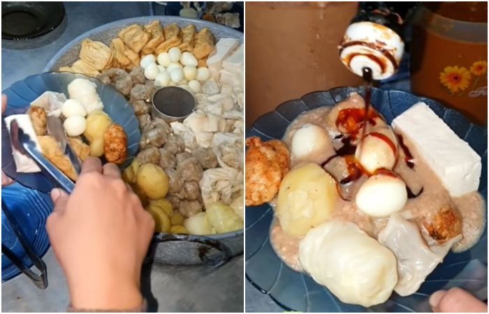Lezatnya Siomay Prasmanan Pak Atak di Surabaya, Pembeli Bebas Ambil Sendiri, tapi Harus Jujur saat Bayar!